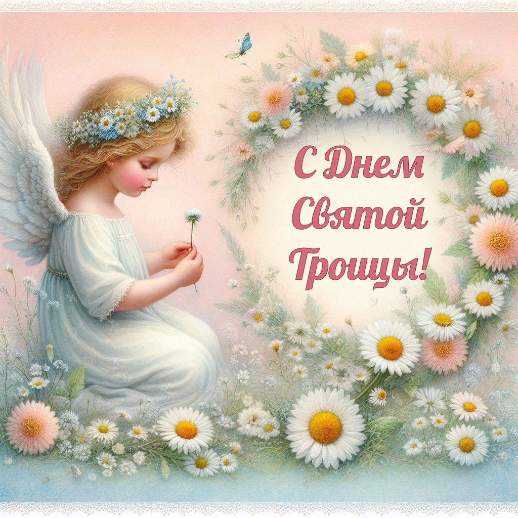  Красивая картинка с Троицей для лучшей подруги