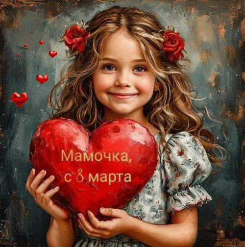 С 8 марта, мама