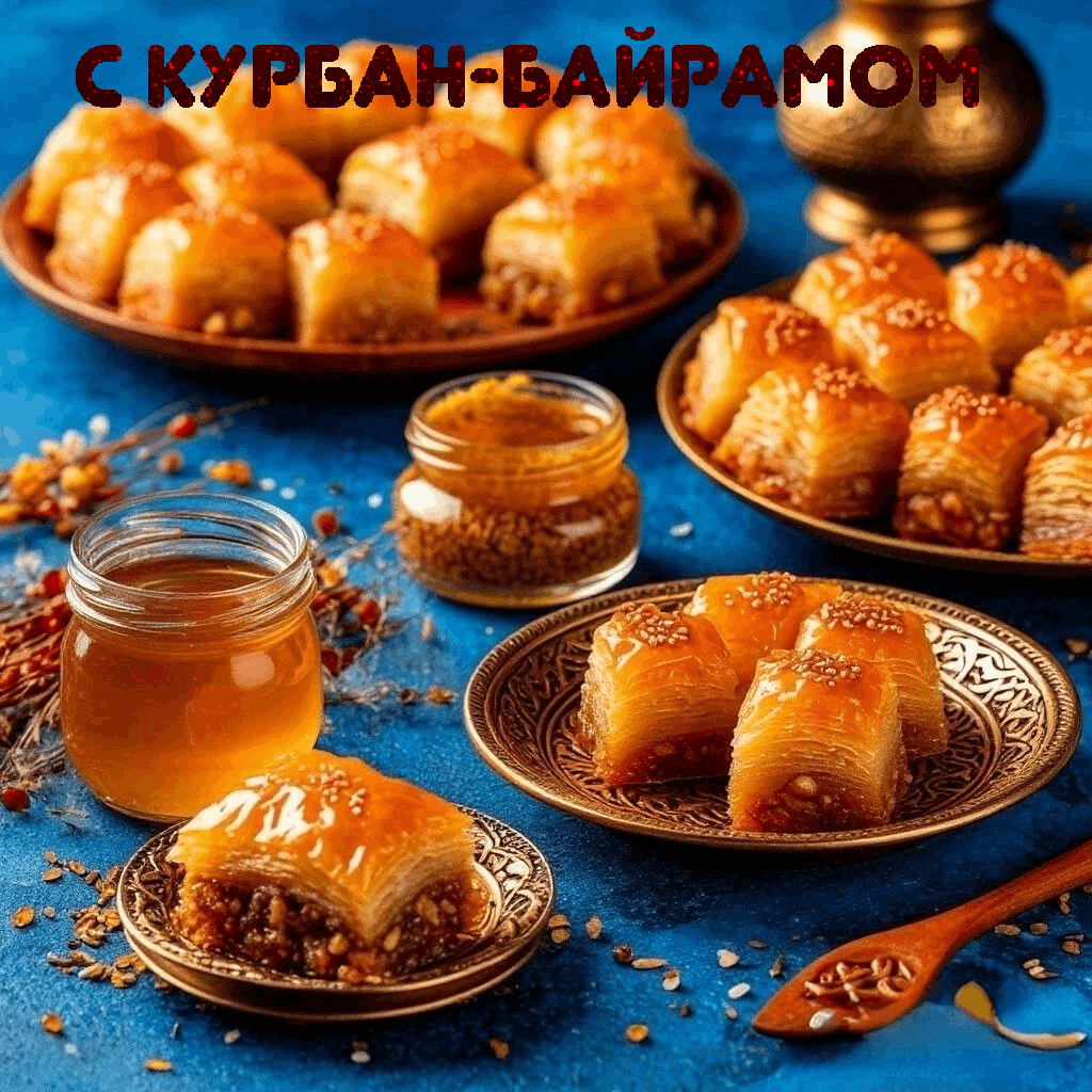С Курбан-байрамом, красивые открытки и поздравления