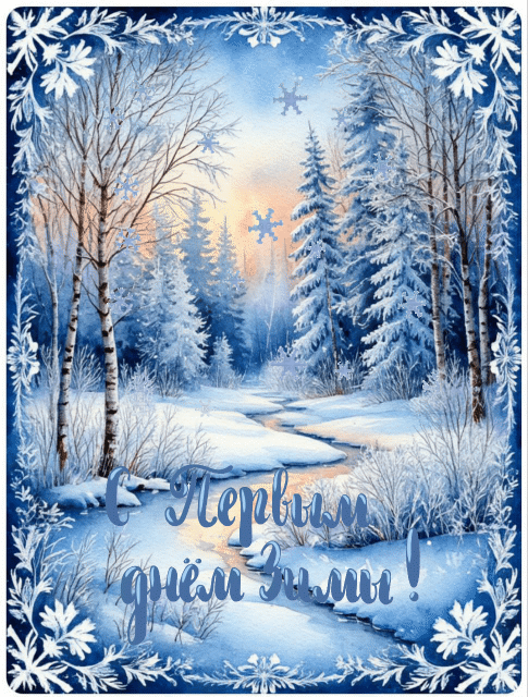 С первым днем зимы