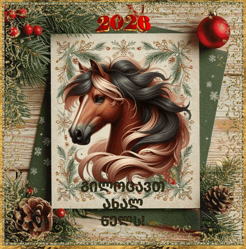 С Новым годом на грузинском языке 