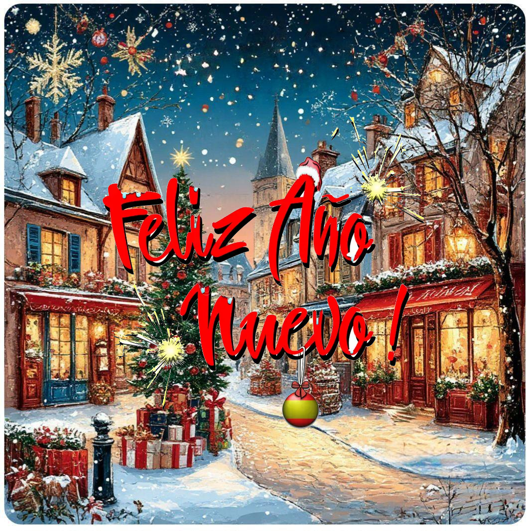 С Новым годом на испанском языке