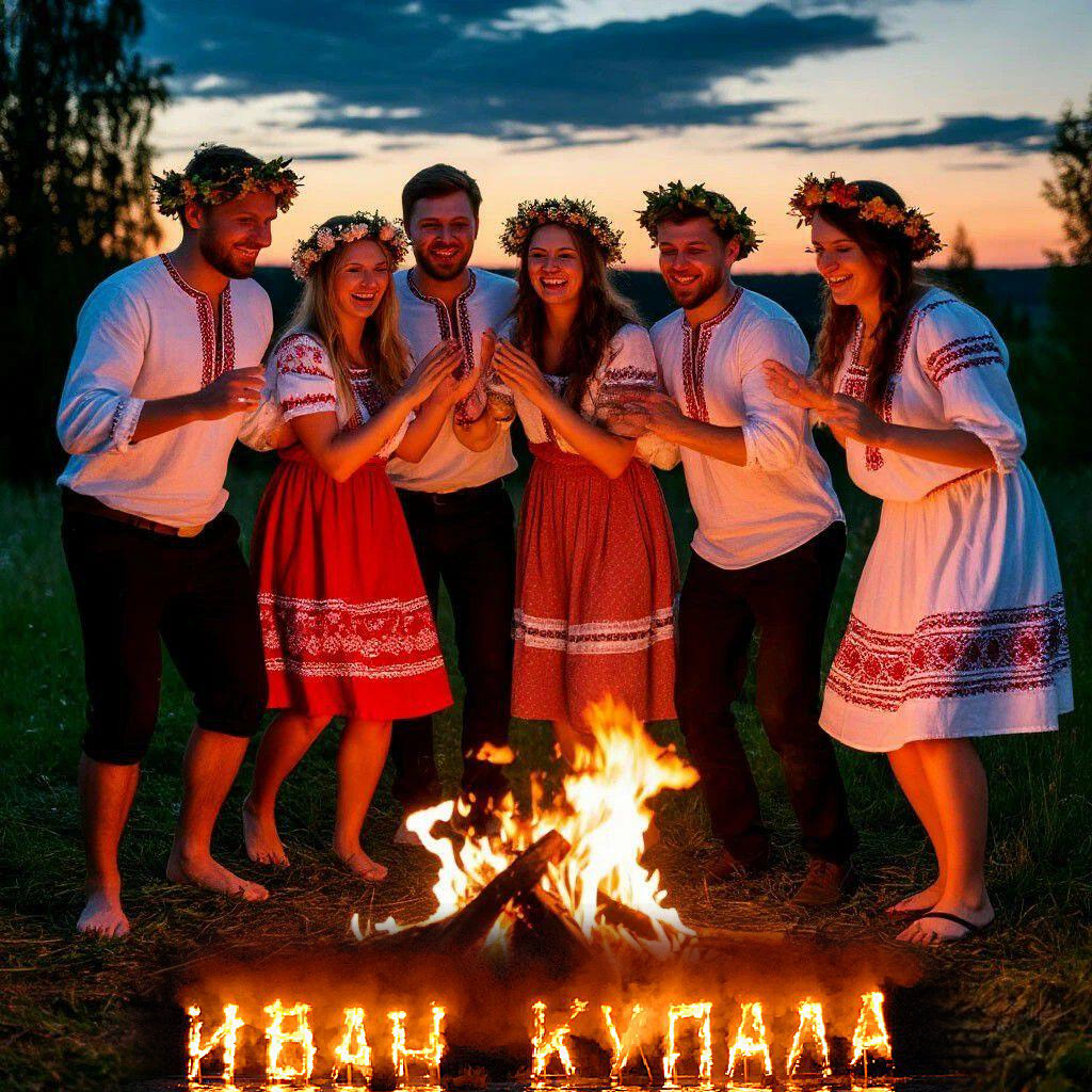 С Днем Ивана Купалы, открытки и гифки