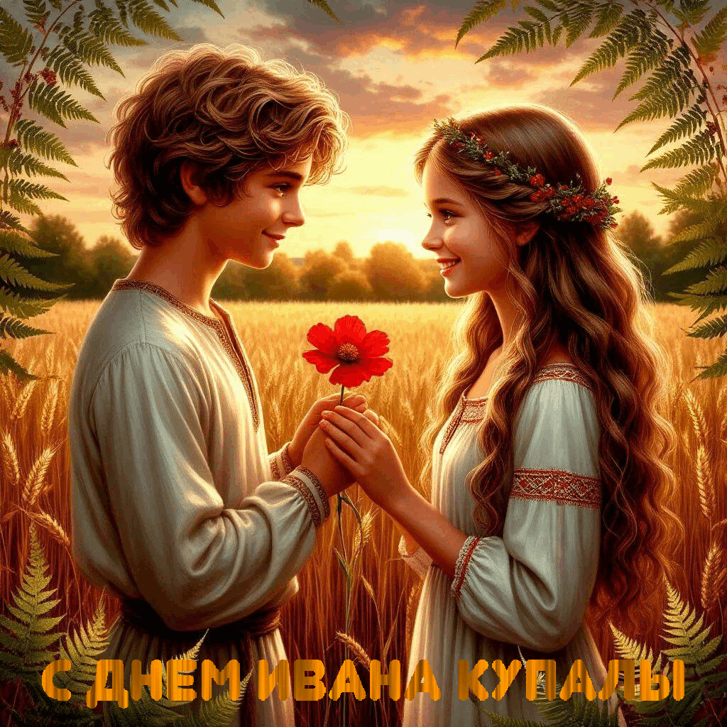 С Днем Ивана Купалы, открытки и гифки
