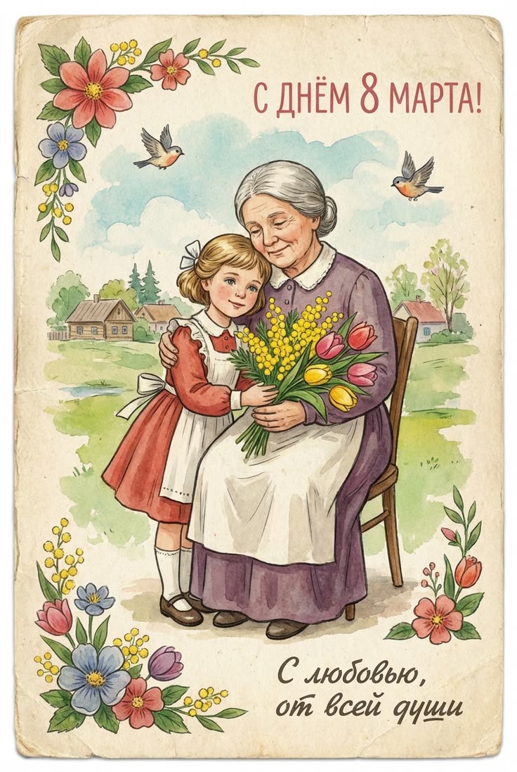 Открытки с 8 Марта