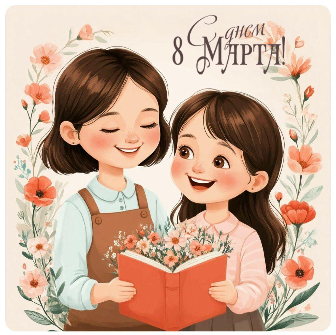С 8 Марта, красивые открытки учительнице, воспитательнице, классному руководителю