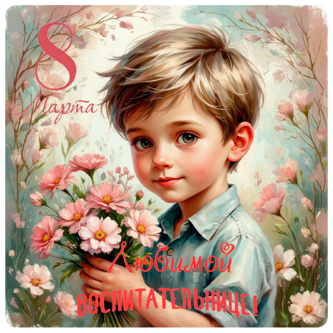 С 8 Марта, красивые открытки учительнице, воспитательнице, классному руководителю