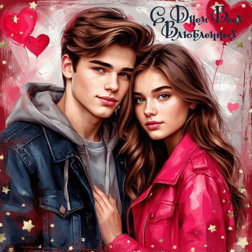 С Днем влюбленных, Днем святого Валентина 14 февраля