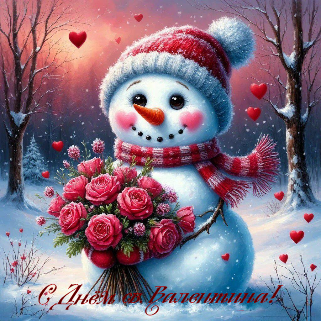 С Днем влюбленных, Днем святого Валентина 14 февраля
