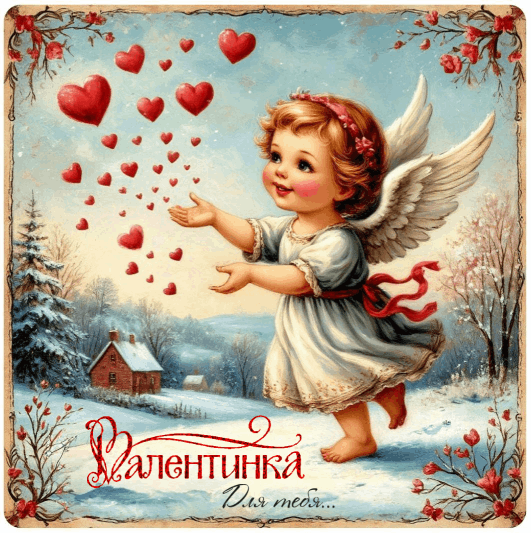 С Днем влюбленных, Днем святого Валентина 14 февраля