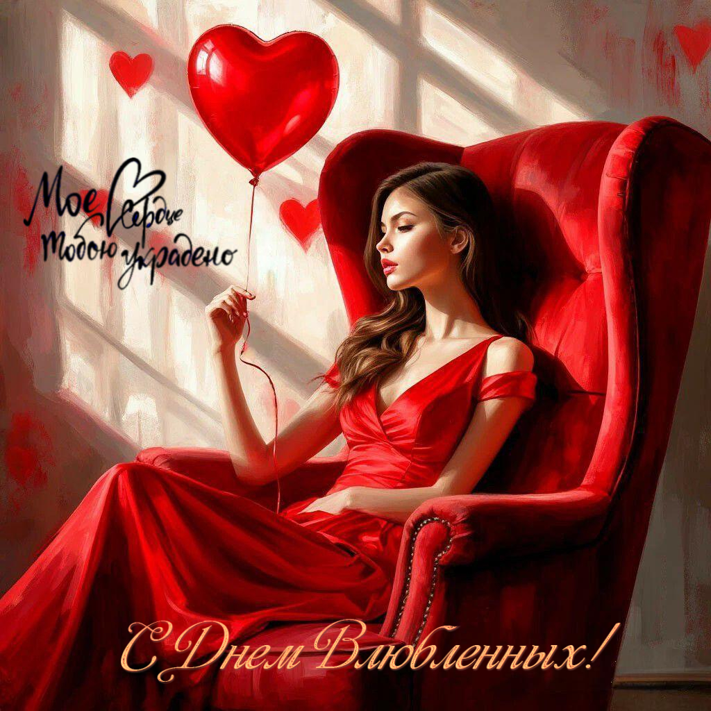 С Днем влюбленных, Днем святого Валентина 14 февраля