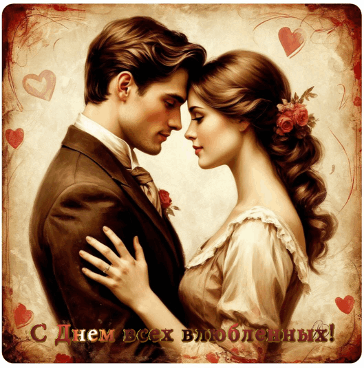 С Днем влюбленных, Днем святого Валентина 14 февраля