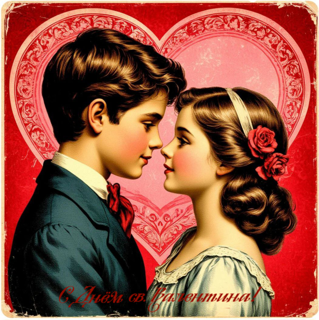 С Днем влюбленных, Днем святого Валентина 14 февраля