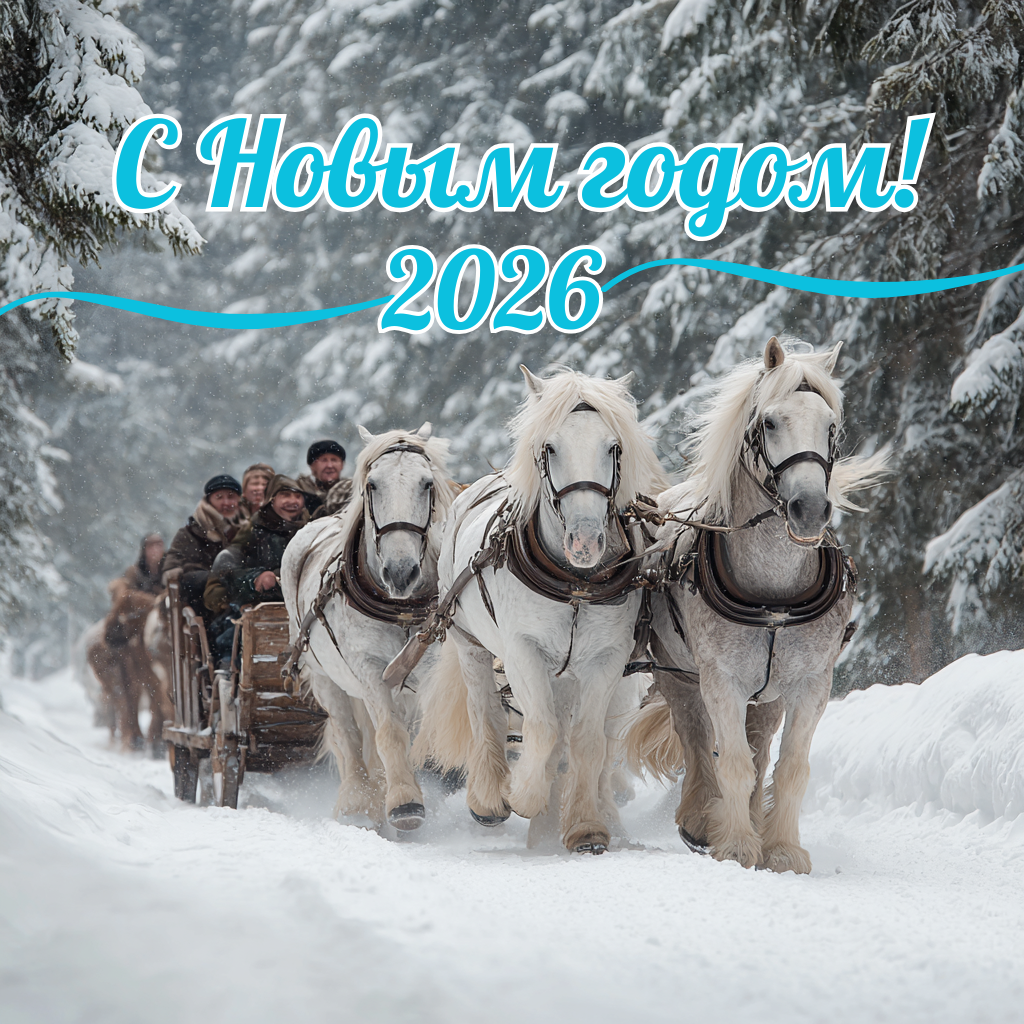 С Новым годом, 2026, с годом Лошади