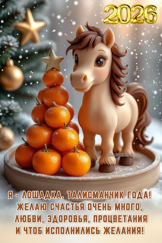 С Новым годом, 2026, с годом Лошади