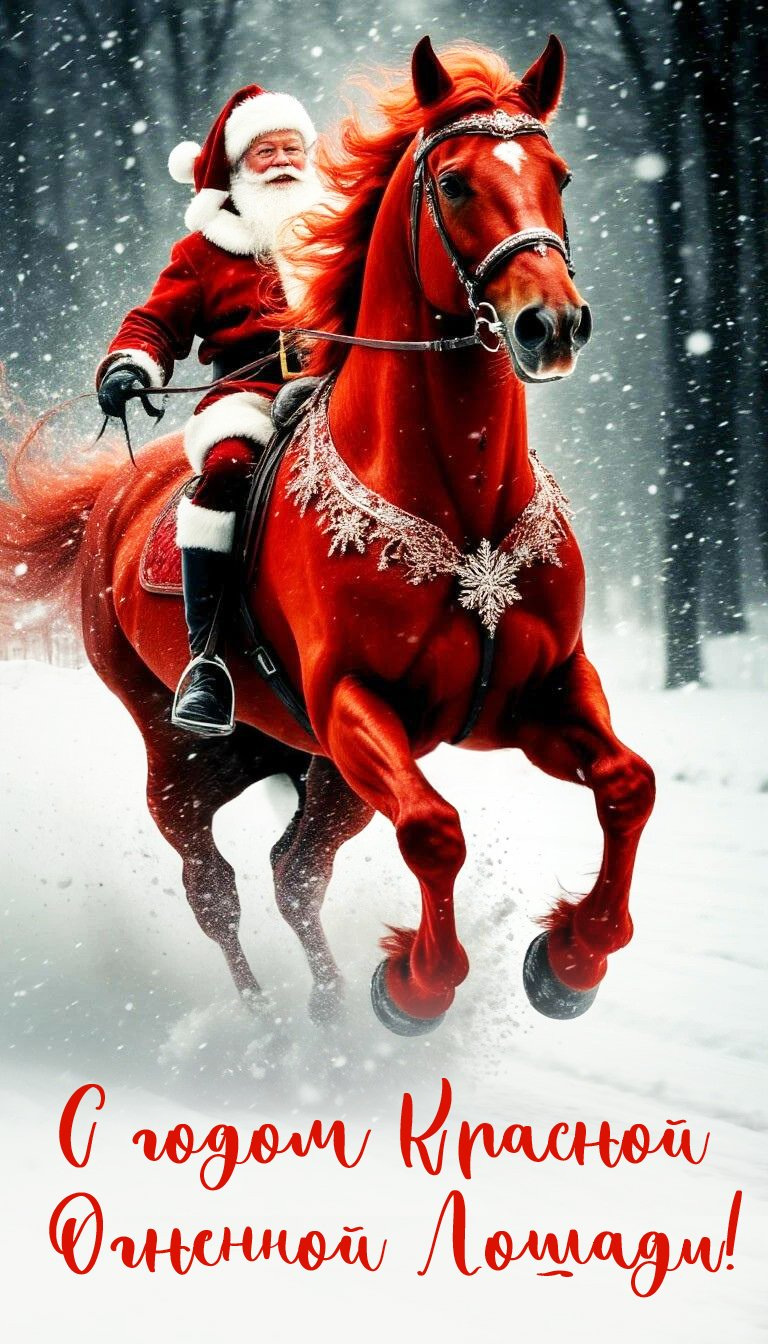 С Новым годом, 2026, с годом Лошади