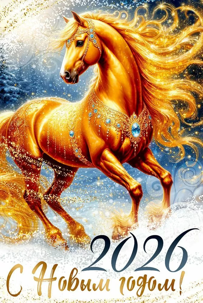 С Новым годом, 2026, с годом Лошади