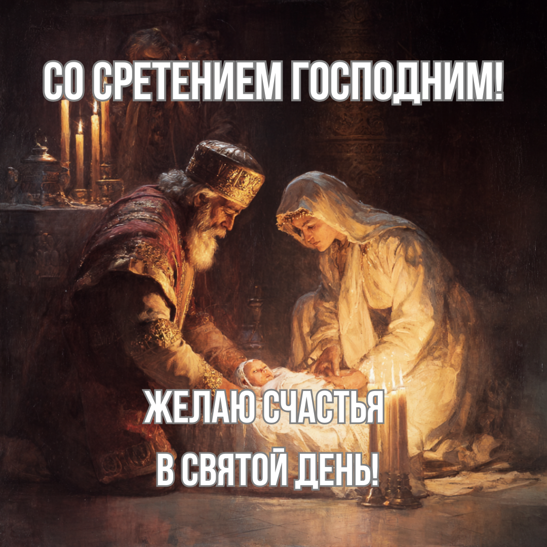 Со Сретением Господним, с праздником Сретения