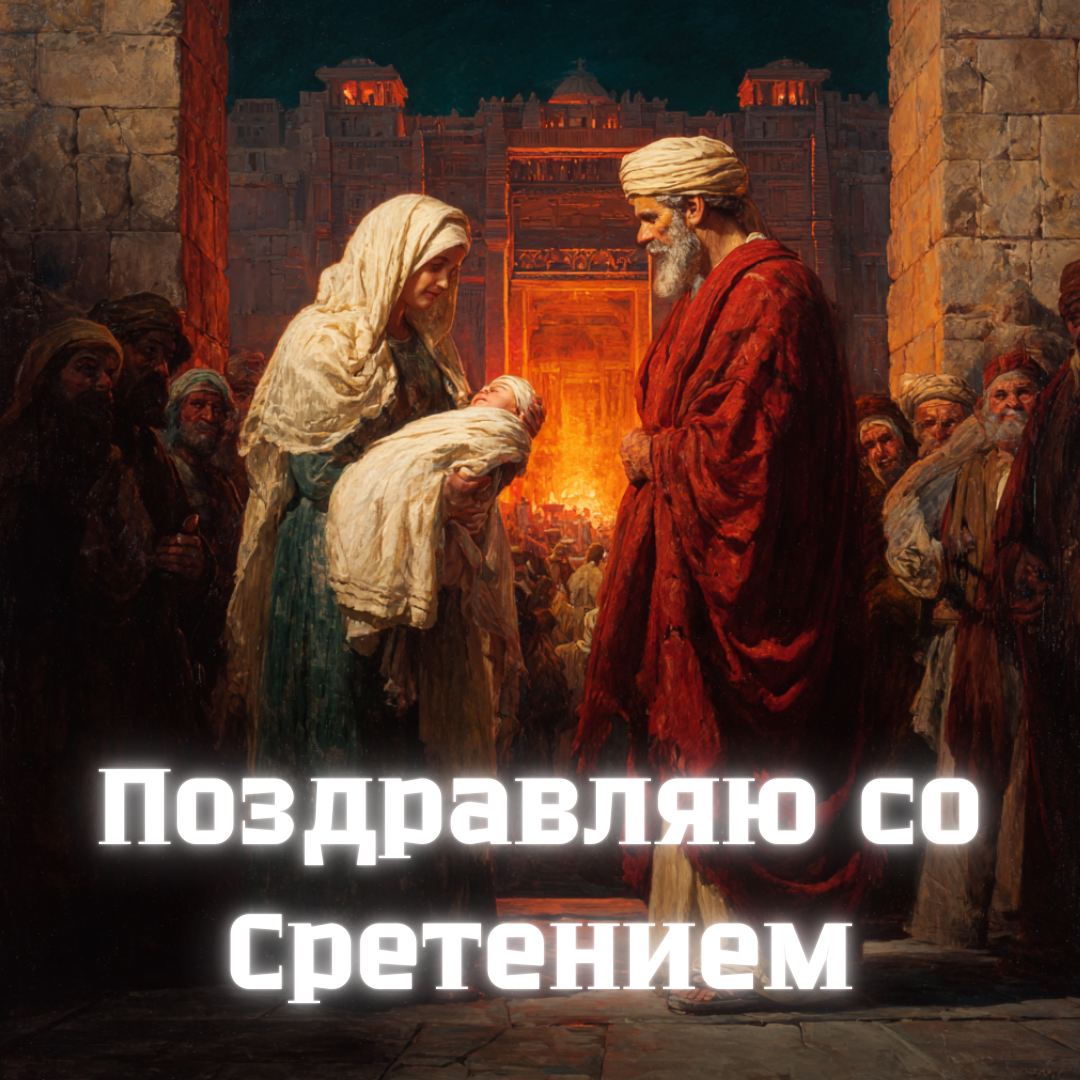 Со Сретением Господним, с праздником Сретения