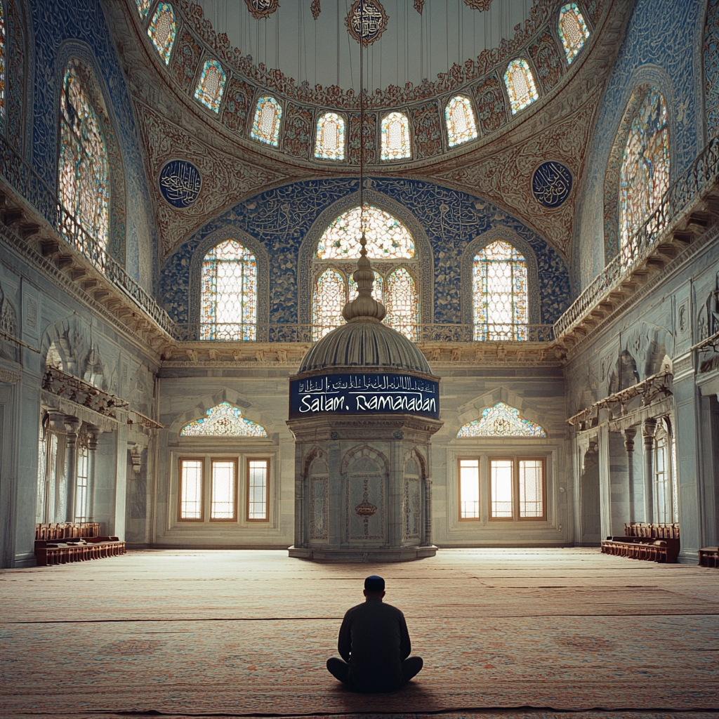 Открытка С началом Рамадана