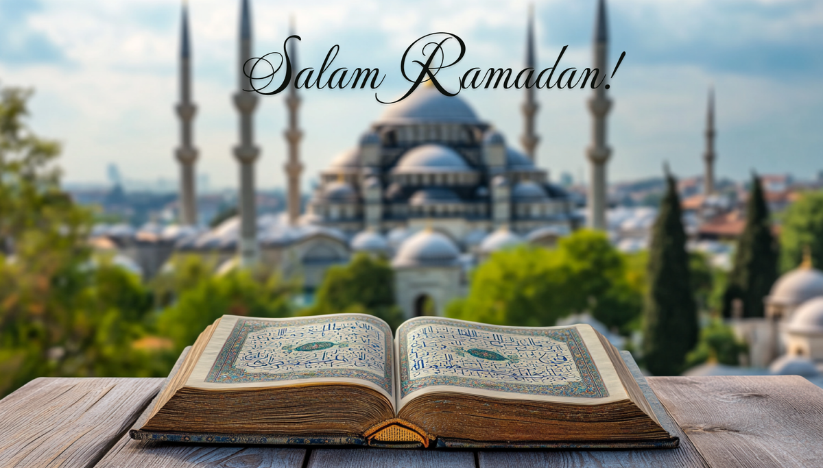 Postcard With the beginning of Ramadan