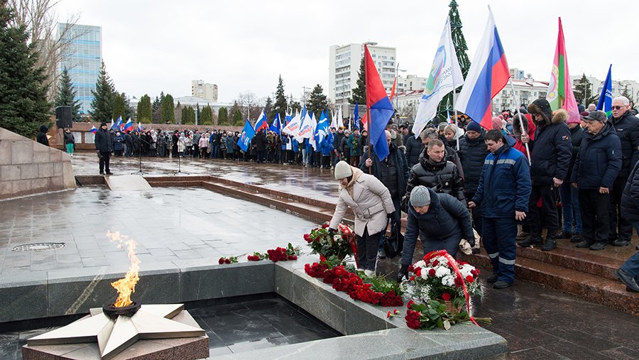 В Самаре прошел митинг в память о погибших в Макеевке военнослужащих РФ