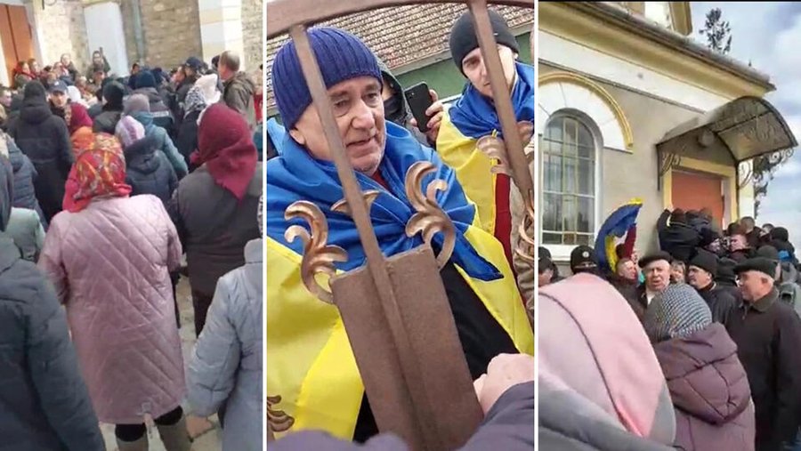 На Украине сторонники ПЦУ избили верующих УПЦ при попытке захвата храма