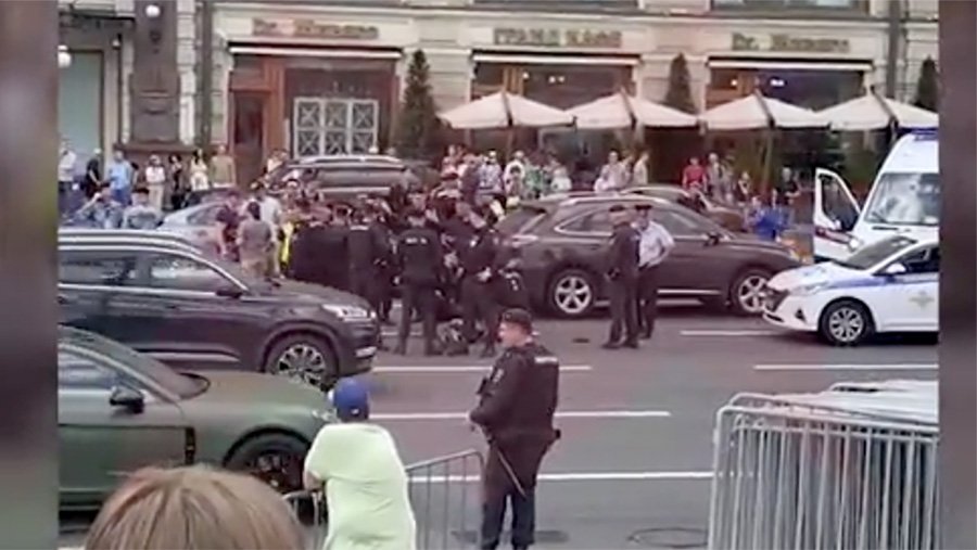 В центре Москвы произошло ДТП со стрельбой
