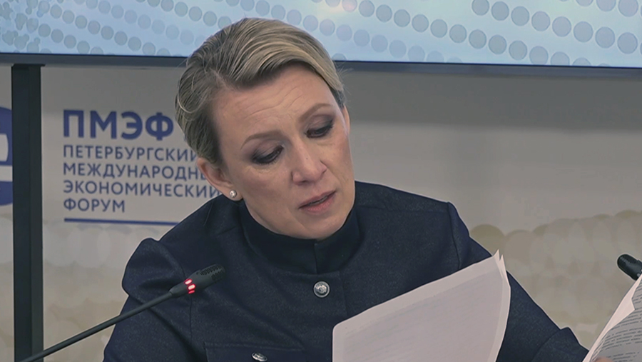 Захарова на ПМЭФ прослезилась от произведения блокадницы Ленинграда