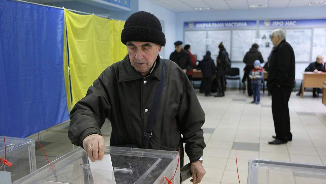 избирательный участок на Украине