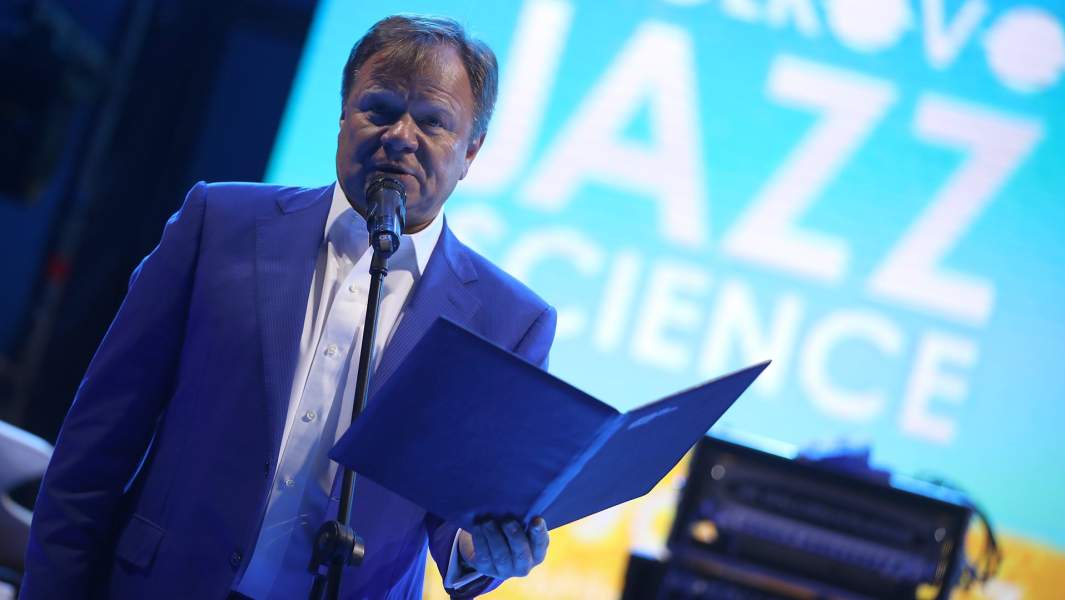 Музыкант Игорь Бутман на джазовом фестивале Skolkovo Jazz Science в Инновационном центре «Сколково»