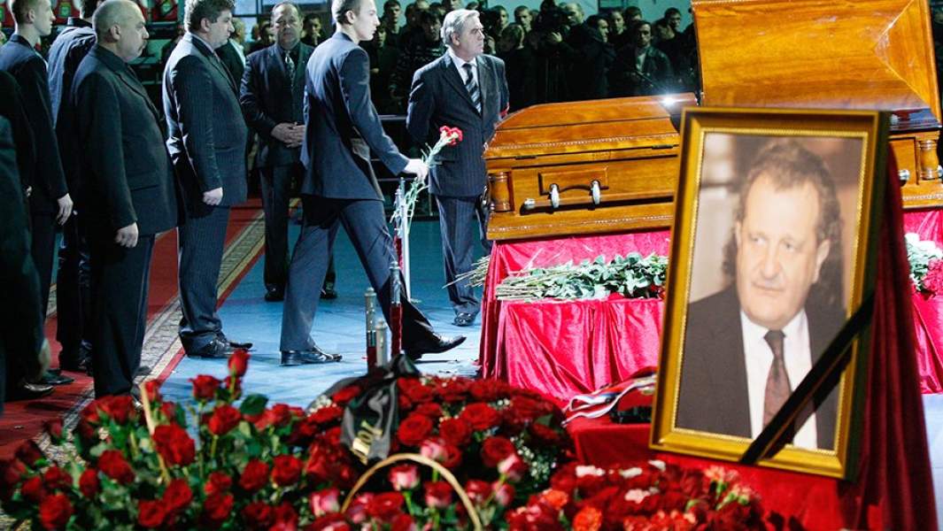 Во время церемонии прощания с Шабтаем Калмановичем