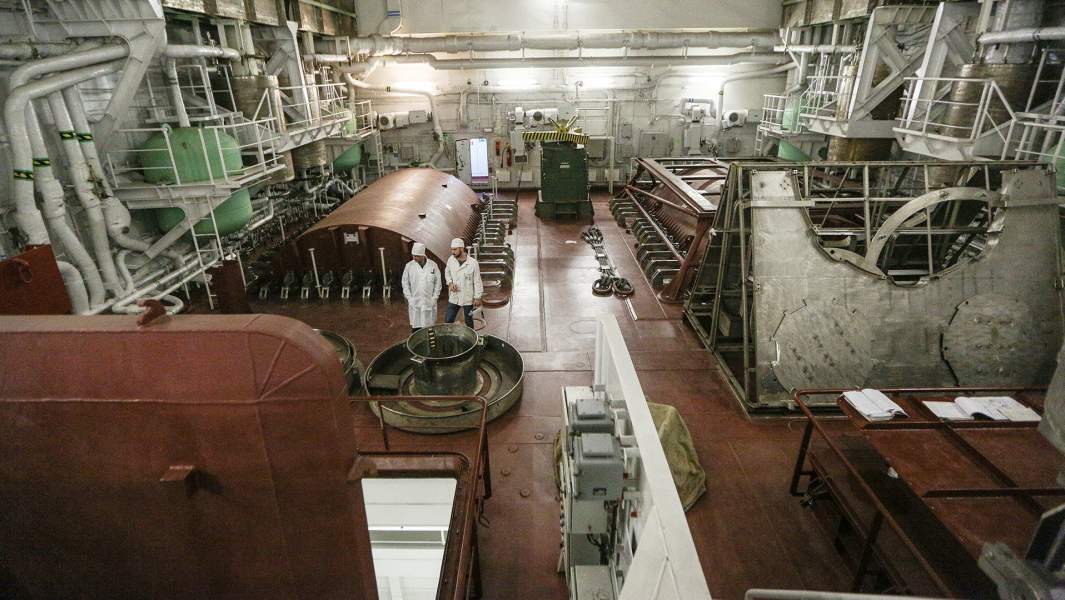 Помещение перегрузки ядерного топлива ПЭБ «Академик Ломоносов»