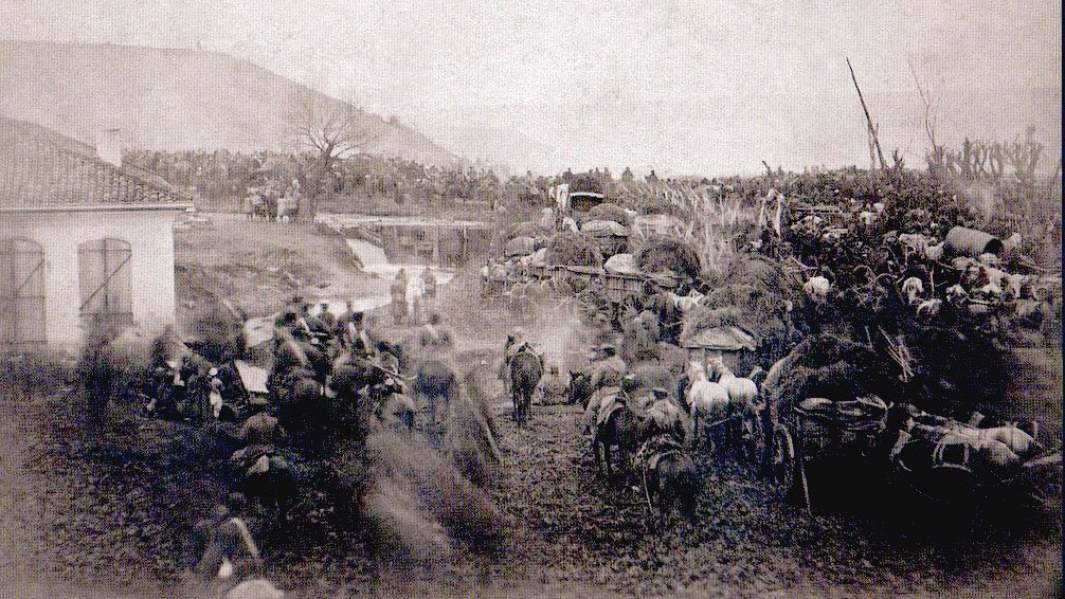 Переход русских войск на пути в Плевну