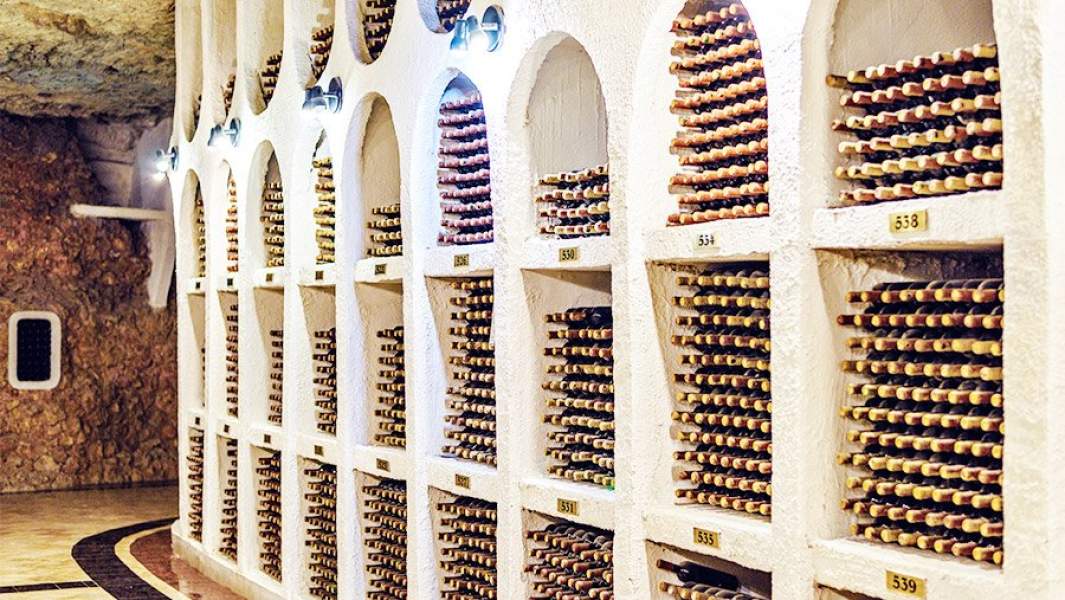 коллекция вин в погребах «Крикова»