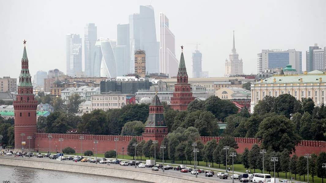 Вид на Московский кремль