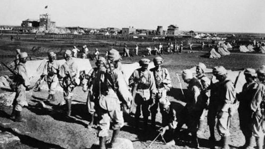 Сирийские солдаты в районе Майсалуна, 1920 год