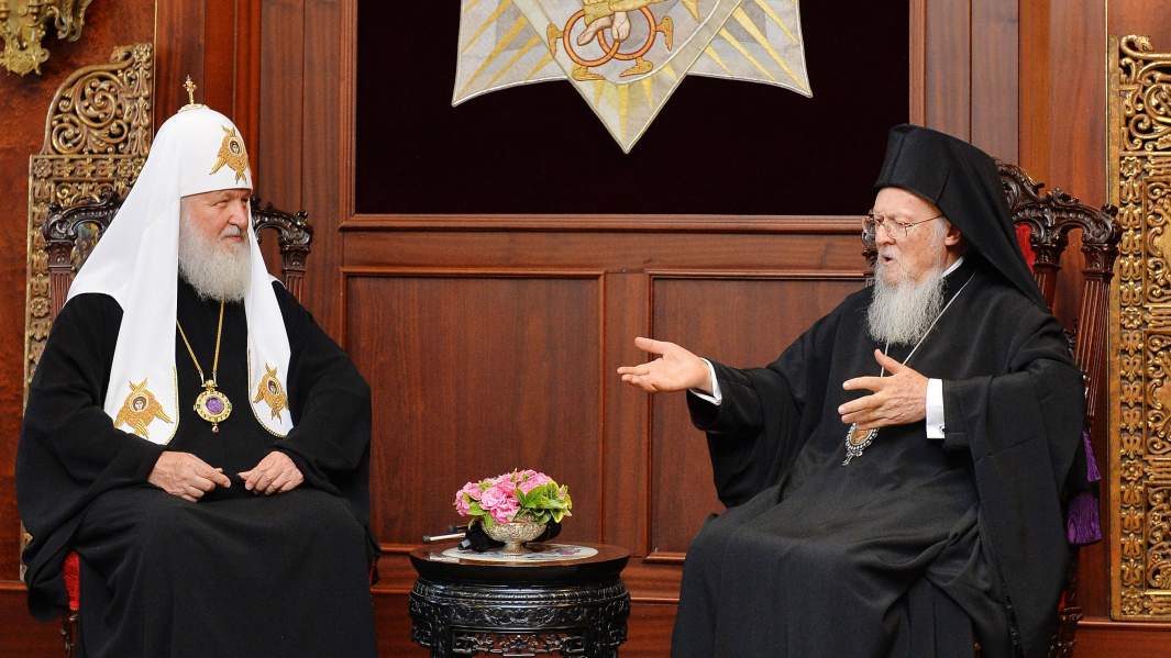 Встреча патриарха Московского Кирилла и патриарха Константинопольского Варфоломея