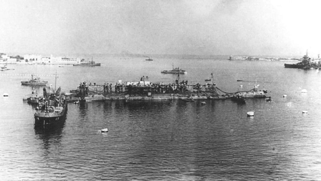 Подъем линийного корабля «Новороссийск»