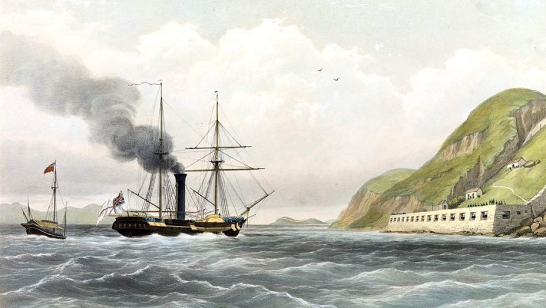 Английский пароходофрегат «Стервятник»