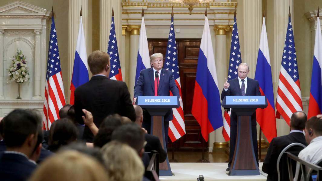 Встреча президента РФ Владимира Путина и президента США Дональда Трампа в Хельсинки