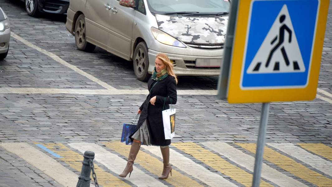 пешеход улица автомобиль