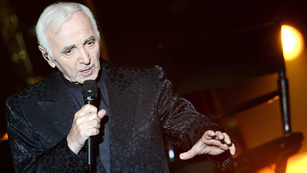 Шарль Азнавур выступает в концертном зале «Крокус Сити» в Москве. 2014 год