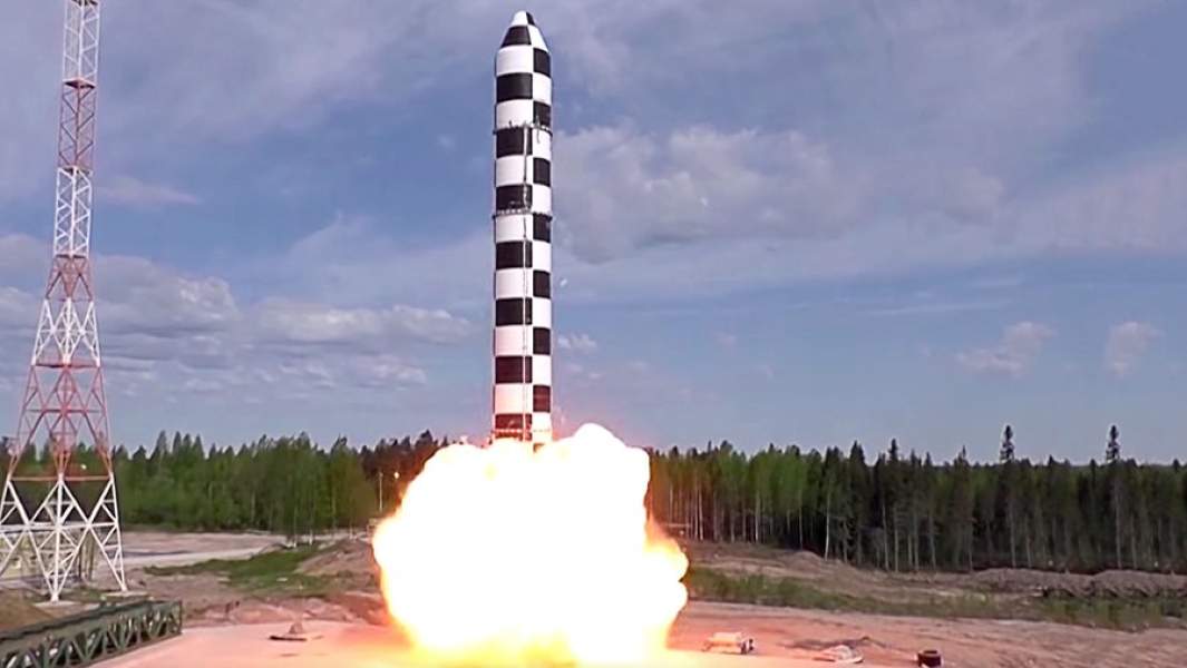 Испытание баллистической ракеты РС-28 «Сармат»