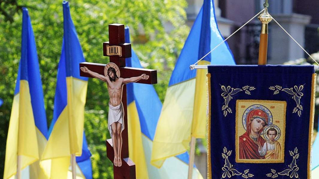Православные верующие в Киеве отмечают 1030-летие крещения Киевской Руси