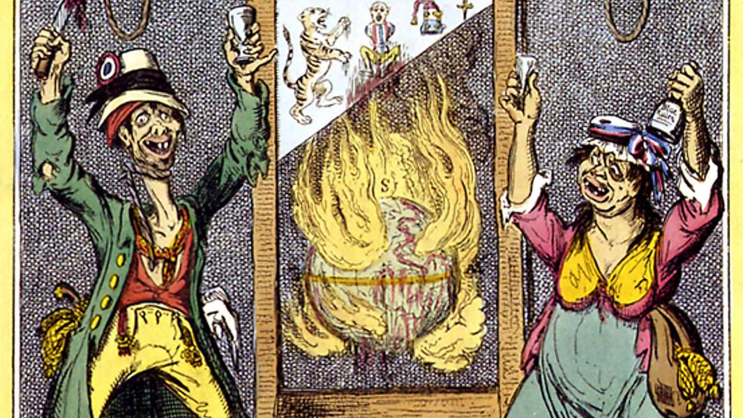 Картина Джоржа Крукшенка «Оружие радикалов», изображающая период якобинского террора