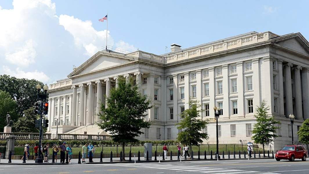 Здание Министерства финансов США в Вашингтоне