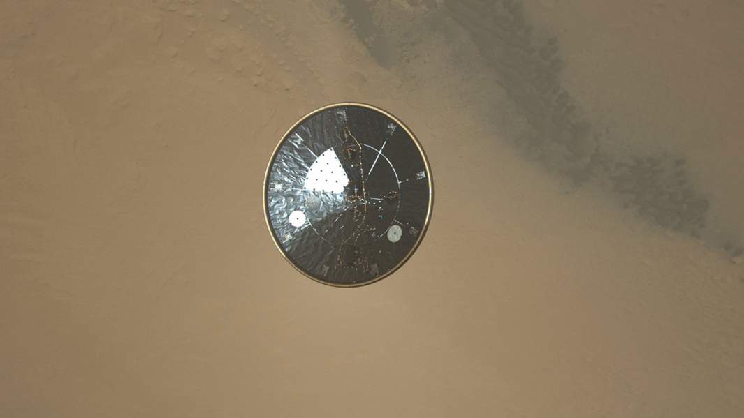 Спуск научной лаборатории Curiosity на поверхность Марса