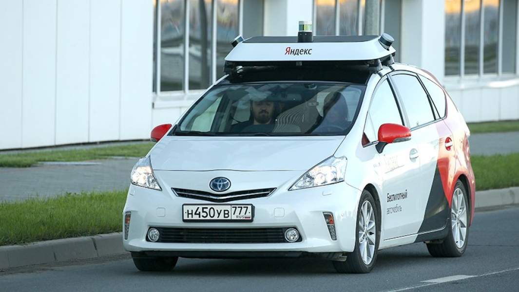 Беспилотное такси «Яндекс» на территории инновационного центра «Сколково»