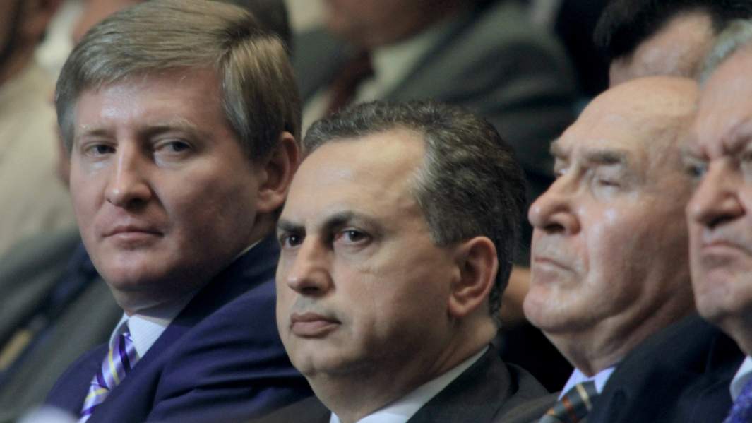 Бизнесмен Ринат Ахметов и сопредседатель ОБ Борис Колесников